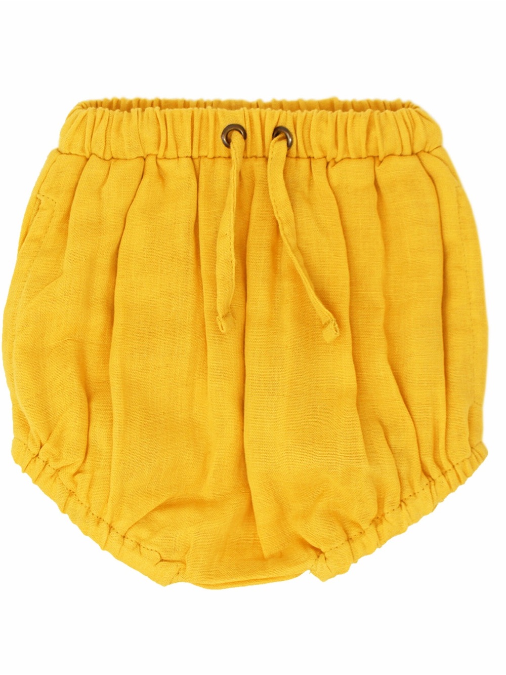 3-6m NWT L’ovedbaby Organic Muslin Shorties with Drawstring-Saffron Yellow